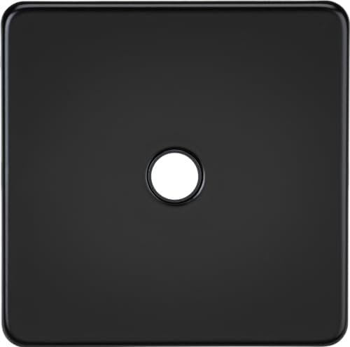 Knightsbridge 20A Flex Outlet Plate - Matt Black