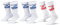 Nike 9 Paar Everyday Essential Tennissocken Socken Sportsocken Unisex DX5089 Prime, Farbe:2x Weiss - Blau / 1x Weiss - Rot, Socken Neu:42-46