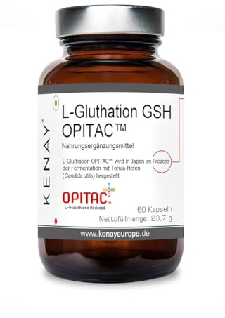 L-Gluthation GSH OPITAC™ 60 Kapseln 500mg Nahrungsergänzungsmittel vegan KENAY EUROPE | Japanische Qualität