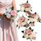 BENCENTRE Blumenstrauß für Brautjungfern, 17,8 cm, 4 Stück, kleiner Hochzeitsstrauß, für Heiratsantragsparty und Vintage-Hochzeitszeremonie, Jahrestag, künstliche Blumen