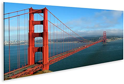 islandburner Prime Bild auf Leinwand Golden Gate Bridge Bilder Wandbilder Poster