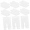 JECOMPRIS 10pcs Radiator Anti Vibration Inserts TPU Rubber Compact Universal Home Radiator Bracket Cover Protector Radiator Anti Vibration Hook Fitting(White)