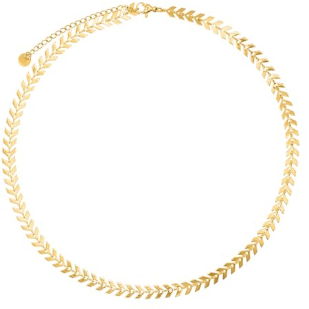 Heideman Halskette Urani Damen Edelstahl 45cm poliert | Schöne Geschenkidee für Mama oder beste Freundin, minimalistisches Design, hautfreundlich, nickelfrei und leicht
