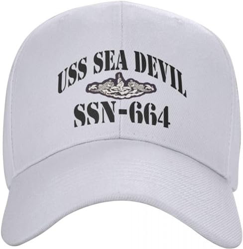 Baseballkappe Snapback Sonnenhut USS SEA Devil SSN-664 Ship's Store Cap Baseball Cap Golf Wear Lustige Mütze Hüte für Männer Frauen Hip Hop Geburtstagsgeschenk