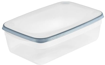 keeeper Frischhaltedose, 3.600 ml, Mikrowellengeeignet, Stapelbar, Spülmaschinengeeignet, 31,5 x 20 x 9,5 cm, Franco, Nordic Blue (Blau)