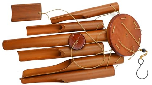 Nicear Carillons À Vent En Bambou 6 Tubes Carillons À Bois Extérieur Et Intérieur Carillon À En Débarras De Carillons À Pour Jardin