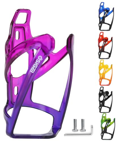 OSIGEI Bottle Holder Bicycle Updated Version Drink Holder 35 g Lightweight Water Bottle Holder Colour Gradient Drink Holder Bicycle for MTB and Road Bikes (Blue Purple)