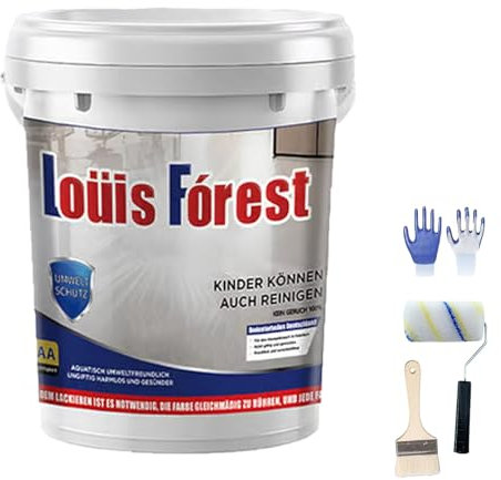 Louis Forest - Vernice epossidica per pavimenti, effetto marmo, rivestimento per pavimenti in resina epossidica, resistente, impermeabile, ad asciugatura rapida, resistente all'usura e antiscivolo