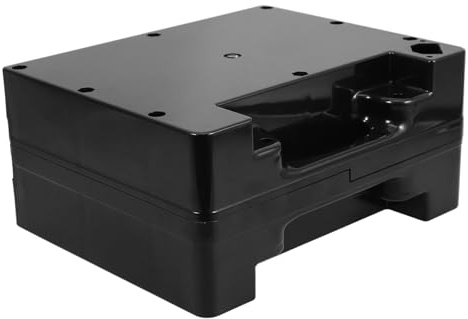 NULYLU Electric Wheelchair Battery Box 24v12ah 12v12ah Dual Battery Carrier Case for Power Chair Plastic Container Black for Mobility Scooter Accessories