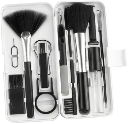 Kit d'outils de nettoyage portable de 45,7 cm avec pince de nettoyage pour appareils photo électroniques, ordinateurs portables, appareils photo et écouteurs avec extracteur de clé