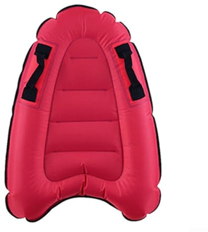 Schwimmbrett für Kinder, mit Griffen, aufblasbar, für Sicherheit und Kontrolle, Rot