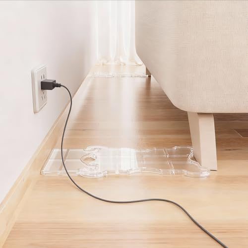 Bonifunt Abstandshalter Wand, 2 Stück Acryl Couch Stopper, Klare Bettstopper, Universell Acryl Wandabstandshalter, Einfach Steckdose Zugang, Möbel Zubehör für Wohnzimmer Schlafzimmer Büro
