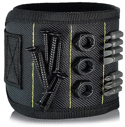Armband für Werkzeug Vater Kollege mit Magneten Größenverstellbar geeignet zur Befestigung mit Schraubnägeln Schraubenschlüssel Werkstattarmband