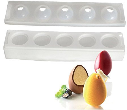 Nouvelle arrivée Blanc Coque en silicone 3d Forme d'œuf Moule à œufs de Pâques pour chocolat Truffe mousse Monoportions desserts Moule pour décoration de gâteaux outils
