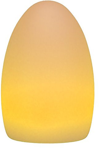 LED-Highlights Deko Lampe Ei Garten Leuchte 22 x 15 cm Batterie Akku kabellos Farbwechsel bunt Rgb Licht dimmbar Fernbedienung Innen Aussen