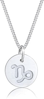 Elli Halskette Damen Sternzeichen Steinbock Astro Matt in 925 Sterling Silber
