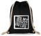 Turnbeutelliebe® Turnbeutel mit Spruch - Techno-Musik - Verschiedene Motive - Baumwolle schwarz - Sportbeutel - Rucksack - ca. 12 Liter - 37 x 46 cm (Techno is My Escape)