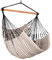 La Siesta®- Habana Hängesessel Comfort Size für Entspannung & Stil: 360° Drehgelenk, hochwertiges Bambusholz - GOTS-zertifizierte Baumwolle. (Zebra)