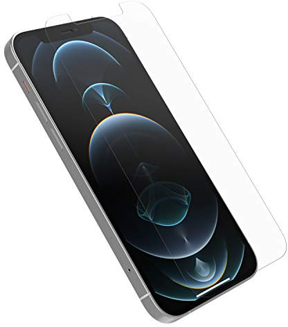 Otterbox Protector de Pantalla de Cristal Templado Alpha Glass para iPhone 12 / iPhone 12 Pro, Protección contra arañazos x2, Sin Caja Retail