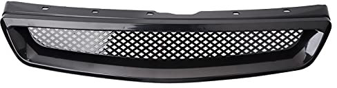 KIMISS Front Hood Stoßstangengrill Ansauggitter ABS Schwarz Grill Passend für 1999-2000