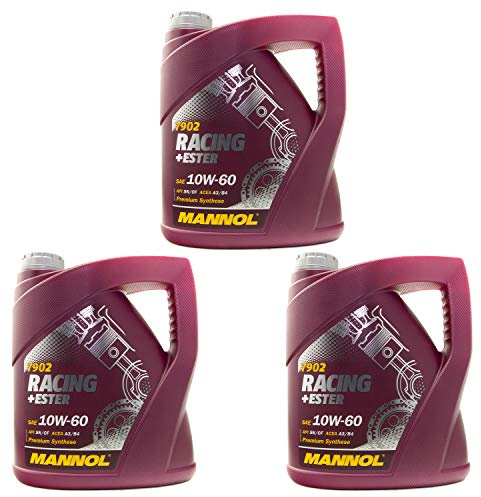 Motoröl Motor ÖL Oel Benzin Diesel MANNOL Racing+Ester 10W-60 API SN/CH-4 3x 4 Liter