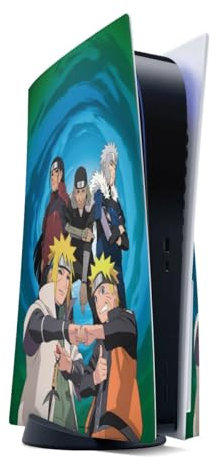 DeinDesign Autocollant Compatible avec Sony Playstation 5 Disc Edition Sticker Film Autocollant Hokage Naruto Shippuden Produit sous Licence Officielle