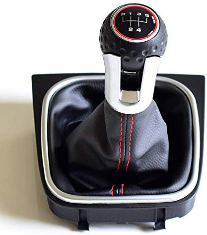 Hacreyatu 5-Gang-Schaltknauf für Golf 6 MK6 GTI GTD R20 2009-2013 (5 Gang)