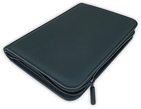 Arkero-G® 4-Pocket Premium Zip Binder Schwarz/Black - 160 Karten Album/Reißverschluss Portfolio - Sammelalbum Pokemon, Magic, Yugioh