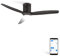 CREATE / WINDCALM M/Deckenventilator ABS mit Beleuchtung Schwarz mit WLAN und Fernbedienung/ 40W, Leise, Ø132cm, Timer von 1 bis 4 Std, Sommer-Winterbetrieb