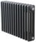 997mm (w) x 400mm (h) Ultraheat Tubularo 3 Column Anthracite Horizontal Radiators