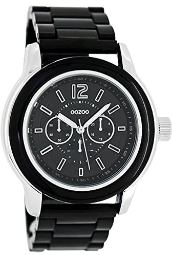 Oozoo Damenuhr mit Kunststoffband 43 MM Schwarz/Schwarz C4944