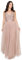 Maya Deluxe Damen Maya Deluxe Women's Maxi Dress Long Wedding Guest Bridesmaid Ball V Neck Wide Straps Brautjungfernkleid, Taupe Blush, 36 EU