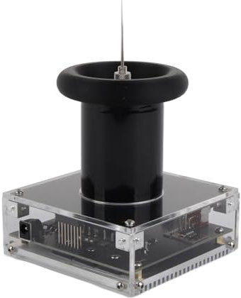 Bobina de Música Bluetooth, Altavoz de Plasma de Experimento de Transmisión Inalámbrica, Modelo de Juguete de Escritorio con Carcasa de Base Acrílica, Generador de Kit(EU)