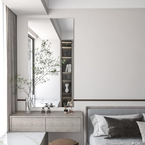 MySpiegel.de Rahmenloser Wandspiegel Kristallspiegel Badspiegel polierte Kante mit Befestigung in 5mm Stärke (150 x 180 cm)