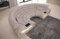 Sofa Dreams Couch Ecksofa Formentera L Form in Samtsofa Designersofa mit Kissen (Cremè)