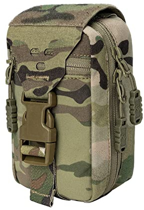 TOPTACPRO Abnehmbare Taktische medizinische Tasche Rip-Away MOLLE IFAK Tasche für Camping, Jagd, Reisen 500D Nylon