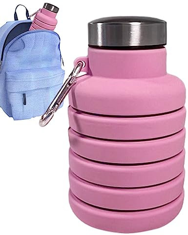 TROONZ Agua Plegable Silicona | Botellas Agua Plegables Silicona | Botellas Agua Silicona para Gimnasio, Camping, Viajes, Ciclismo, Deporte