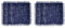 Mikasa 2pc Jute Rectangular Placemats, Blue, 35cm x 45cm, Tagged
