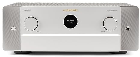 Marantz Cinema 50 Récepteur Home Cinema 50 9.4 canaux 8K avec Dolby Atmos, DTS:X et HEOS intégrés (Argent/Or)