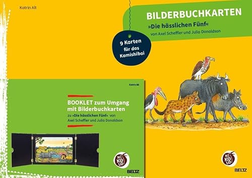Bilderbuchkarten »Die hässlichen Fünf« von A. Scheffler und J. Donaldson: 9 Karten für das Kamishibai mit Booklet (Beltz Nikolo Bilderbuchkarten)