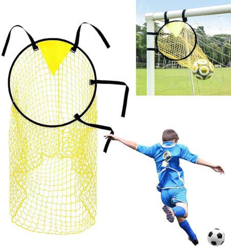 Quixotical Rete di destinazione per calcio, porta da allenamento con obiettivo d'angolo, rete di tiro per esercizi di precisione di tiro