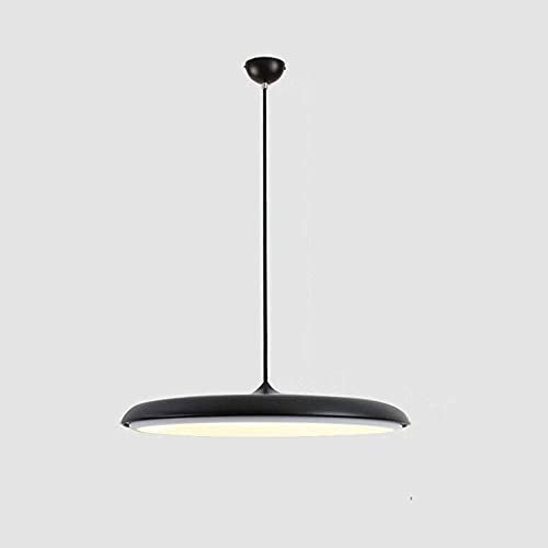 Lámpara colgante de techo de metal con forma de platillo volador creativo dormitorio estudio bar mostrador suspensión linterna de una sola cabeza E27 Edison altura ajustable familia iluminación