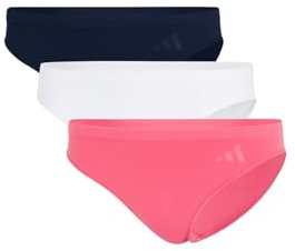 adidas Damen Low Rise Bikini (3PK) -Sport Active Seamless-Packaged Panties Slip, 902 Assorted, S (3er Pack)