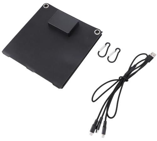Panneau Solaire Portable 30 W, Panneau Solaire Double Sortie USB, étanche IP68, Chargeur Solaire Pliable Portable pour Le Camping, la randonnée, l'extérieur