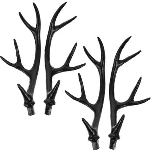 PACKOVE 2paare Rehgeweih Kopfbedeckung Für Halloween Kostüm Zubehör Für Partydekoration Leichte Bruchsichere Antlers Für Kreative Handarbeiten Für Kostüme Cosplay Festlichkeiten