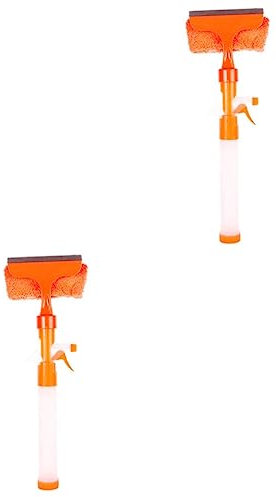 minkissy 2pcs Window Wiper Water Spray for Glass Cleaning Multi Function Cleaner for Window Cleaning Practical Home Tool