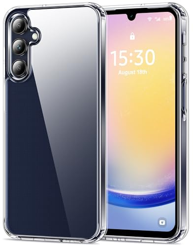 HOOMIL Coque pour Samsung Galaxy A25 5G, Anti-Jaunissement, Transparente