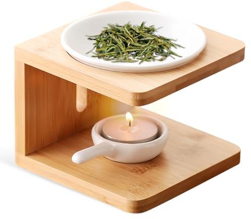 BORDEAG Duftlampe Teelicht, Aromatische Duftlampen, Keramik, Für Zimmer, Spa, Yoga, Halloween, Weihnachten