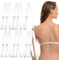 6 paia di bretelle trasparenti per reggiseno, bretelle regolabili morbide e antiscivolo con chiusure in acciaio inox, bretelle di ricambio trasparenti per reggiseno