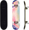 ERNAN Skateboard,Monopatín Completo Profesional de 31 x 8 Pulgadas,7 Capas Monopatín de Madera de Arce con Rodamiento ABEC-7 para Niño Niña/Adulto Principiante. (nuée ardente)